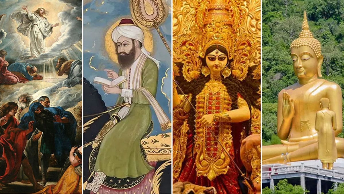 As 4 maiores religiões do mundo