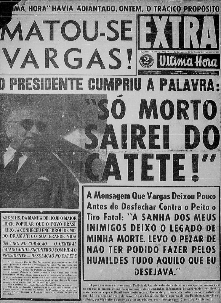 O Suicídio de Getúlio Vargas: detalhes, comoção popular e funeral