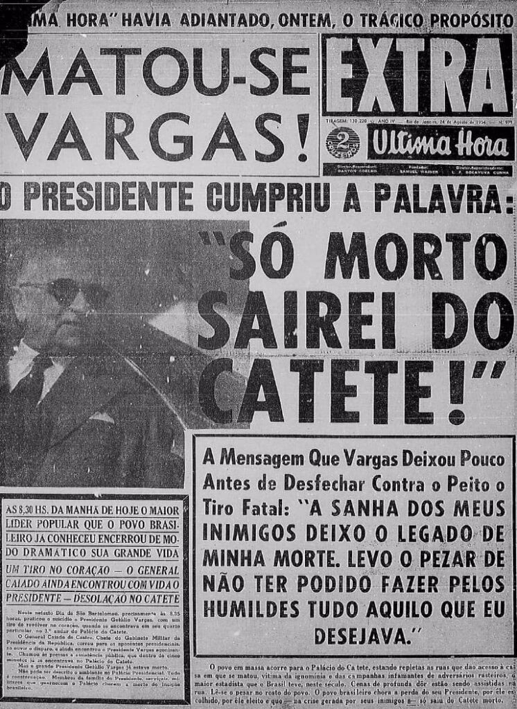 O Suicídio de Getúlio Vargas: detalhes, comoção popular e funeral