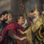 390: Santo Ambrósio impede a entrada de Teodósio I na igreja