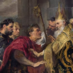 390: Santo Ambrósio impede a entrada de Teodósio I na igreja