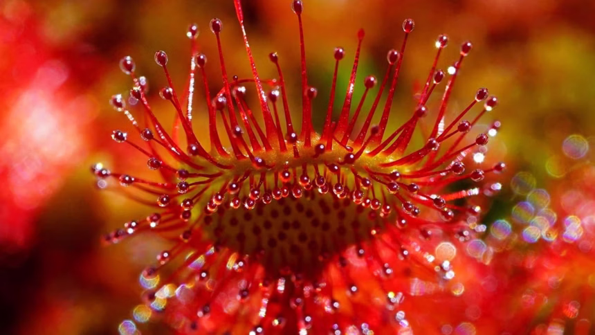 A pequena Drosera pulchella