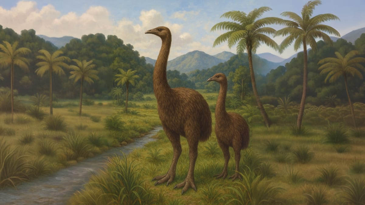 Empresa pretende recriar ave moa gigante da Nova Zelândia