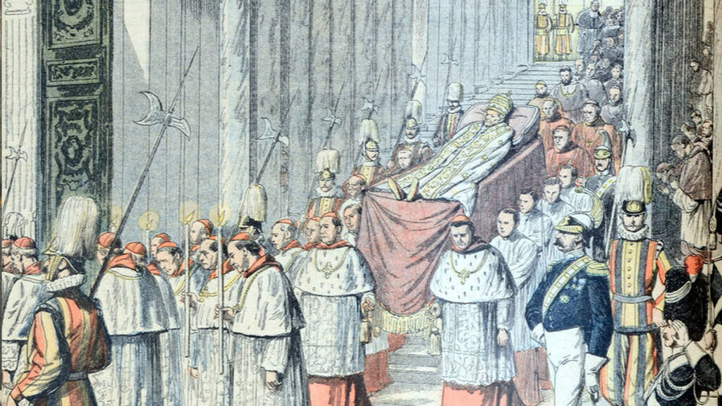 O funeral de um papa na Idade Média