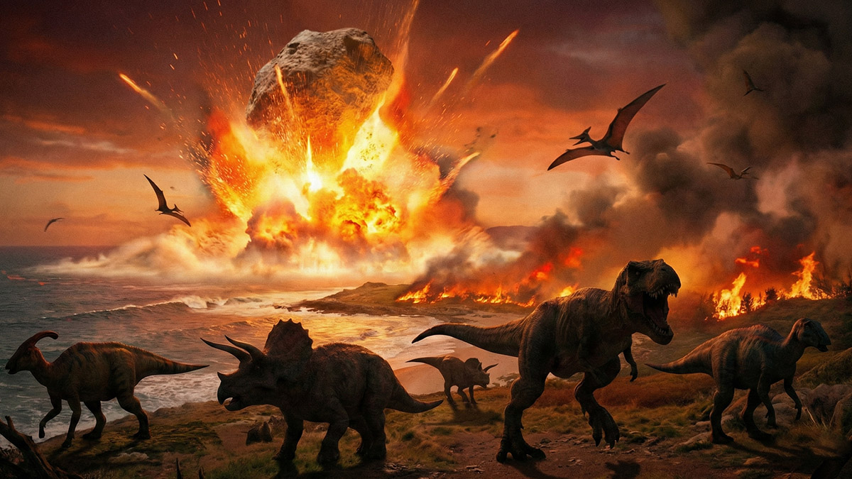 De onde veio o asteroide que matou os dinossauros?