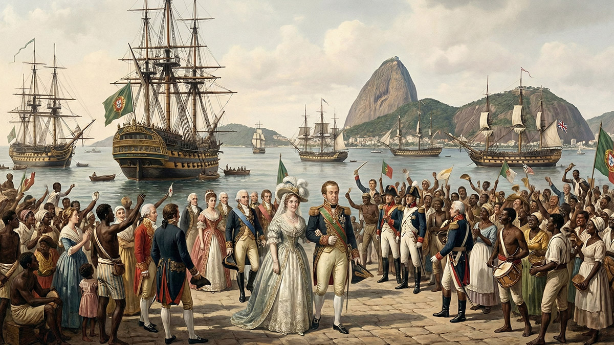 A chegada da Família Real Portuguesa ao Rio