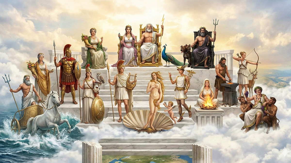 Conheça todos os deuses do Olimpo