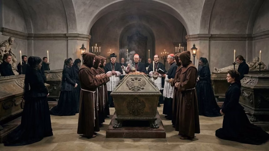 O funeral dos Habsburgos na cripta de Kaisergruft
