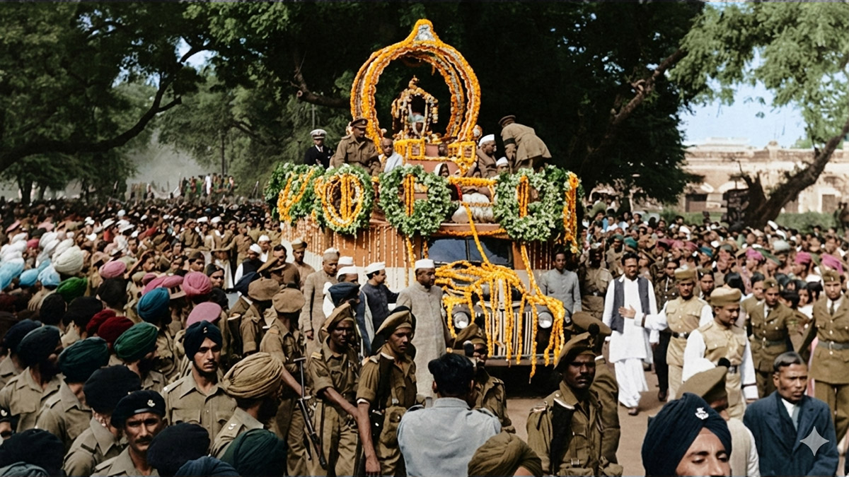 A morte e o funeral de Mahatma Gandhi