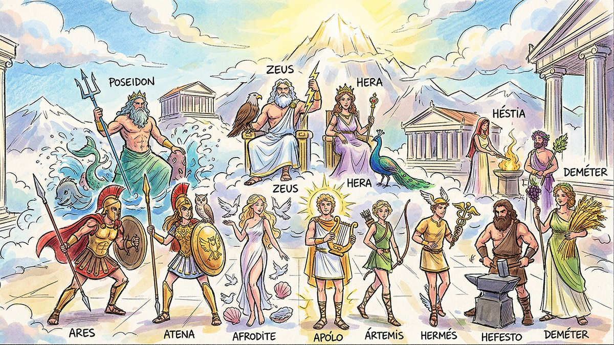 Os deuses do Olimpo e o surgimento da mitologia