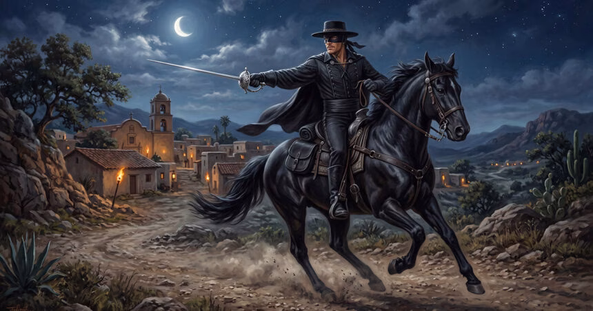 A lenda de Zorro, o herói latino mascarado