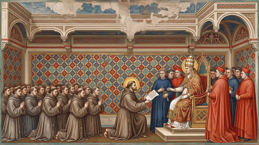 O encontro estratégico entre São Francisco e o Papa Inocêncio III