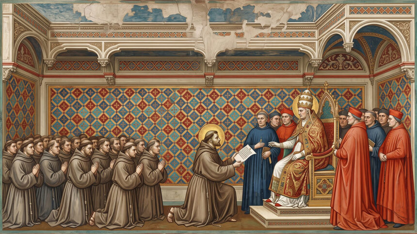 O encontro estratégico entre São Francisco e o Papa Inocêncio III