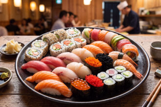 A origem do sushi e peixes usados