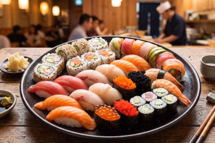 A origem do sushi e peixes usados