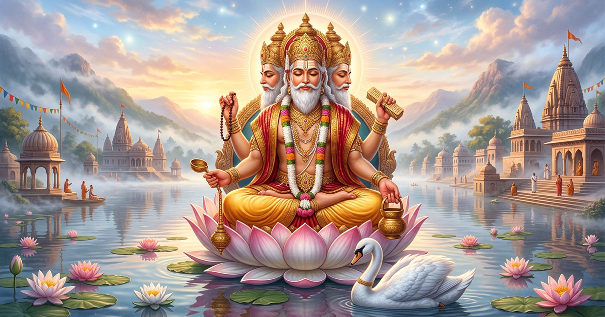 Brahma, o deus hindu criador do universo